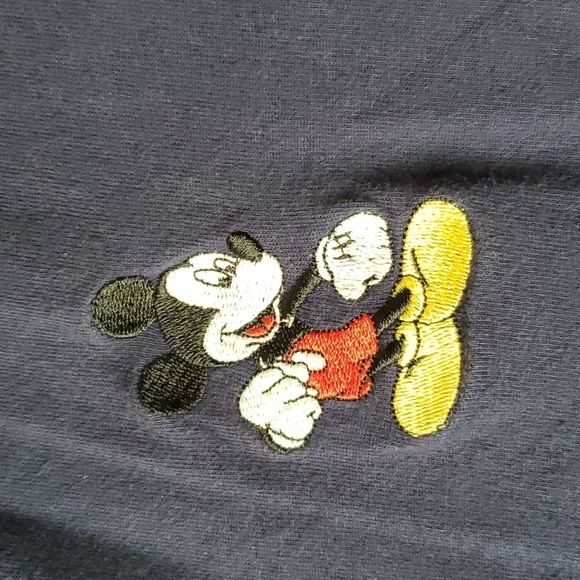 VTG Mickey Unlimited embroidered Mickey Mouse blue shirt Womens 22W - Picture 3 of 7